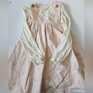 SweetHoney Pink and Cream Bunny Dress